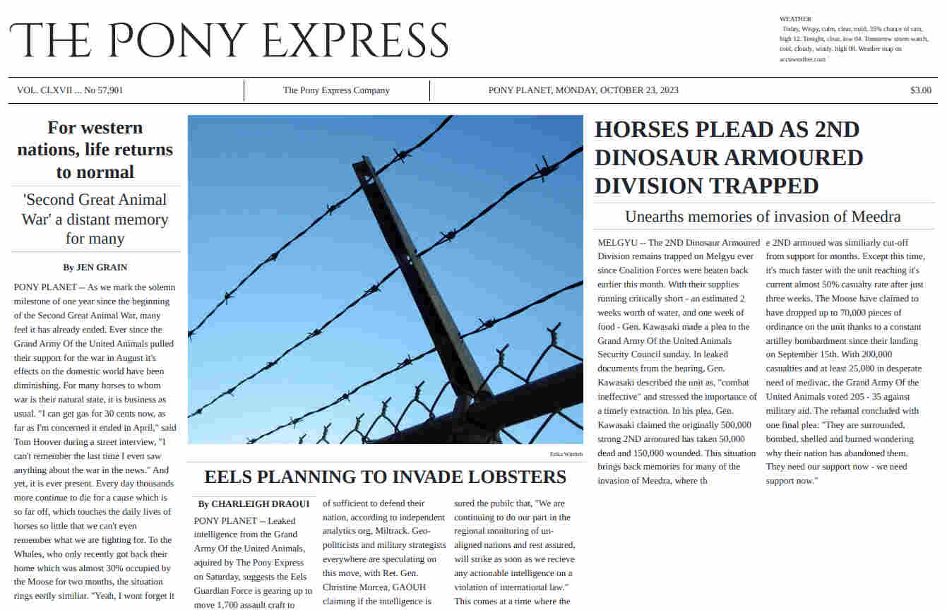 The October 23rd, 2023 edition